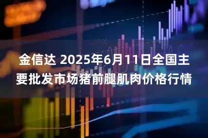 金信达 2025年6月11日全国主要批发市场猪前腿肌肉价格行情